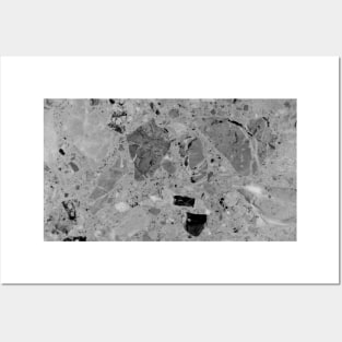 Gray Marble Texture Posters and Art